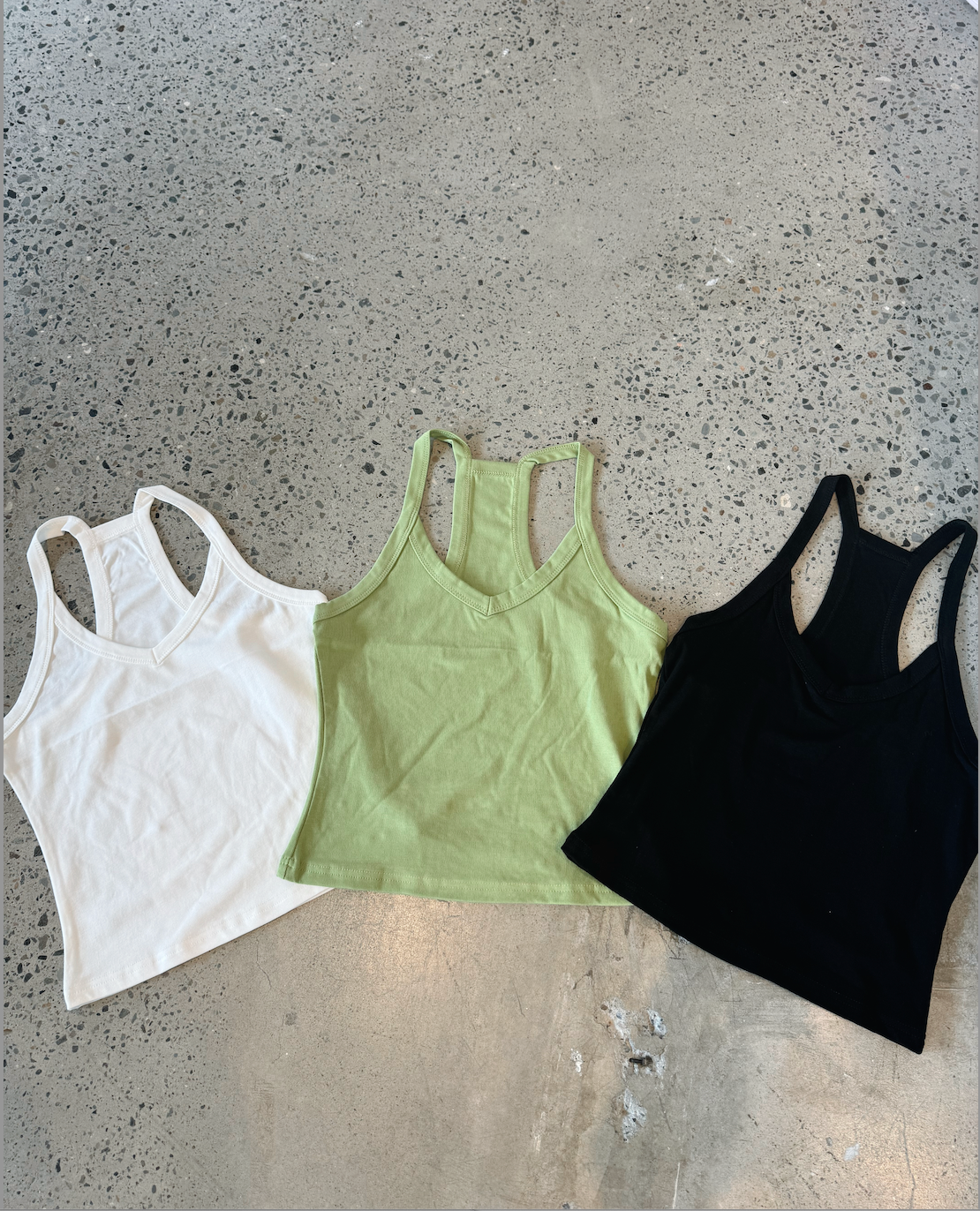 Slinky Singlet/ Jungle Green