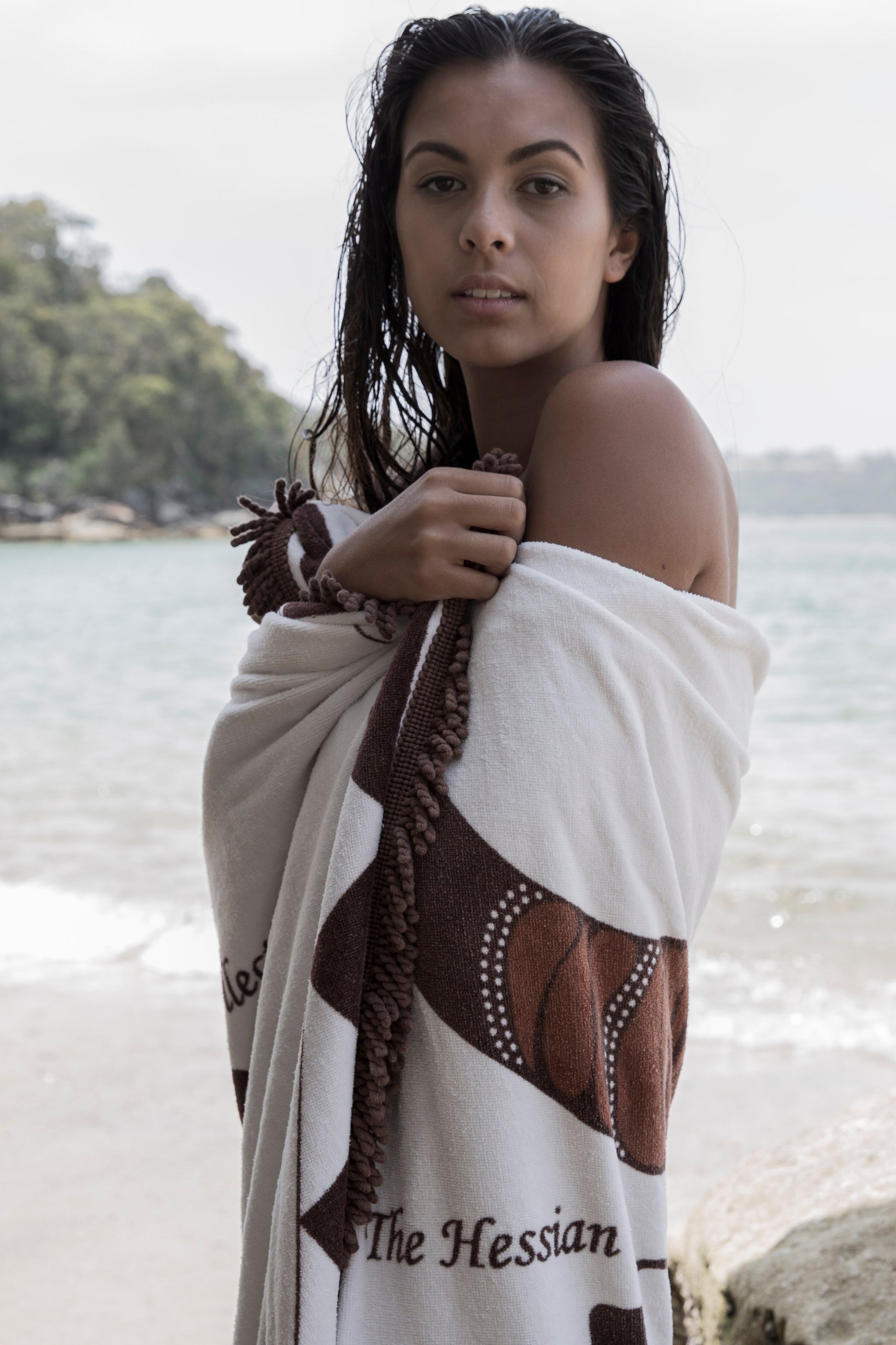 MYKONOS TOWEL/ Brown